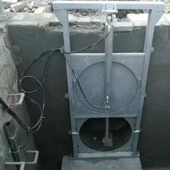 液压截流井闸门结构组件及工作原理