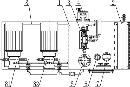 泵站式液压启闭机原理结构图
